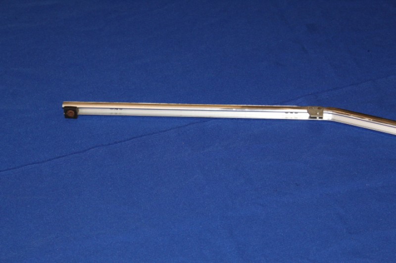 Chrome Frame Door- and Ventilation window front left Rekord P2 Caravan