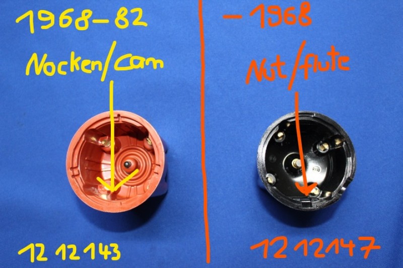 Verteilerkappe Bosch 1,0 - 2,2, AB ca 1967