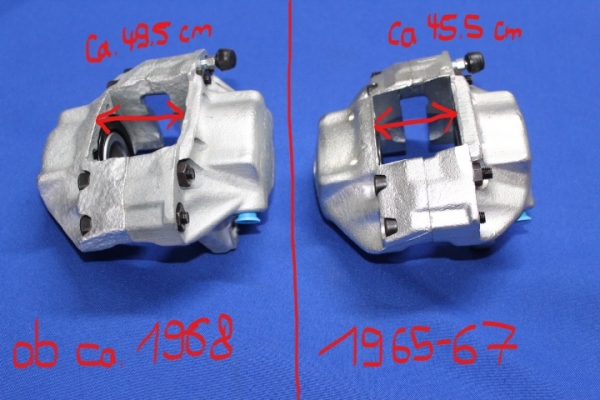 Brake Caliper Set 1,1 + 1,2 LATER 1968