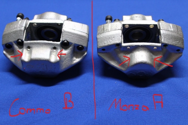 Brake Calippers Rear Axle Monza A (40mm)