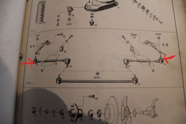 Tie Rod End Outer left thread