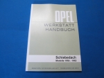 Werkstatthandbuch Schiebedach 1954-62